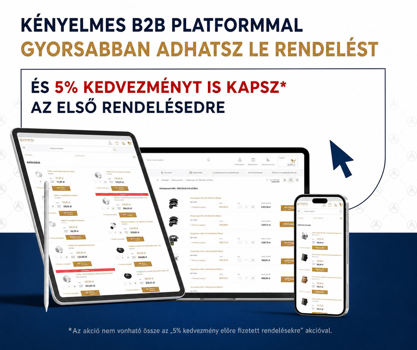 Dospel B2B platform rendelési banner