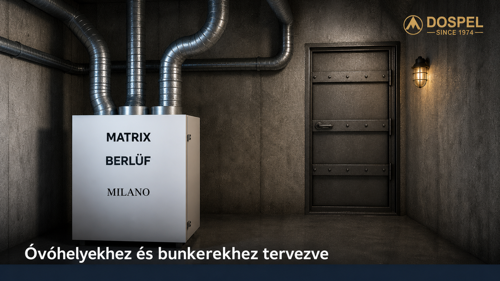Berluf Matrix óvóhelyekhez és bunkerekhez tervezve banner